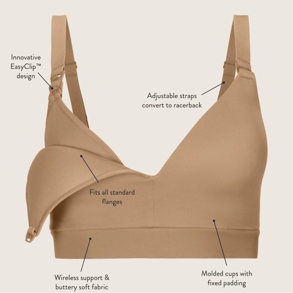 KINDRED BRAVELY Minimalist Hands-Free Pumping & Nursing Bra - Picture 1 of 12